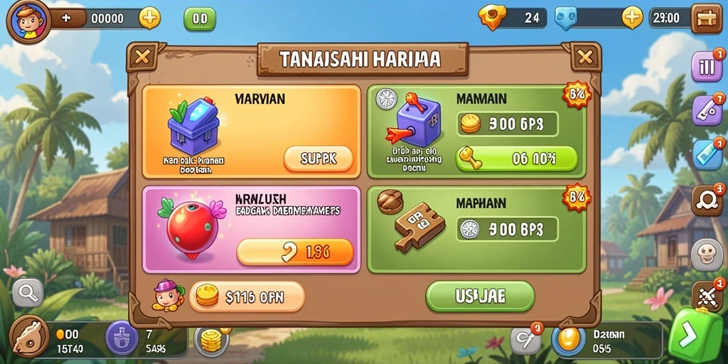 Tema permainan yang beragam dan menarik.