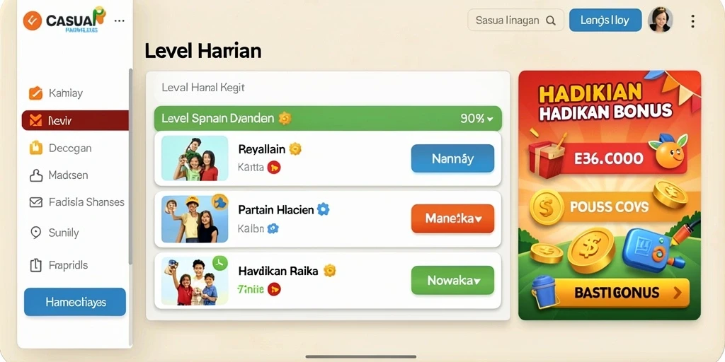 Bonus menarik untuk setiap transaksi dan permainan.