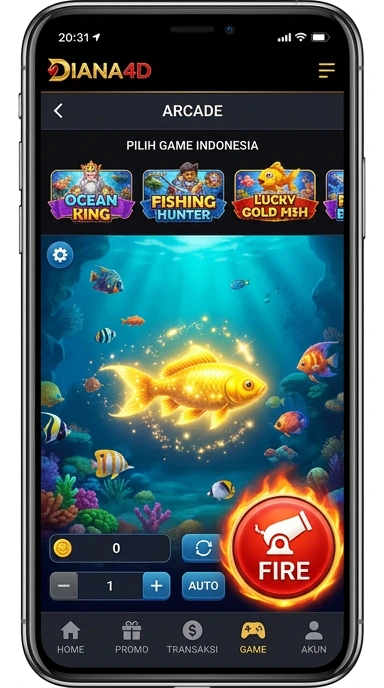 diana4d — layar beranda